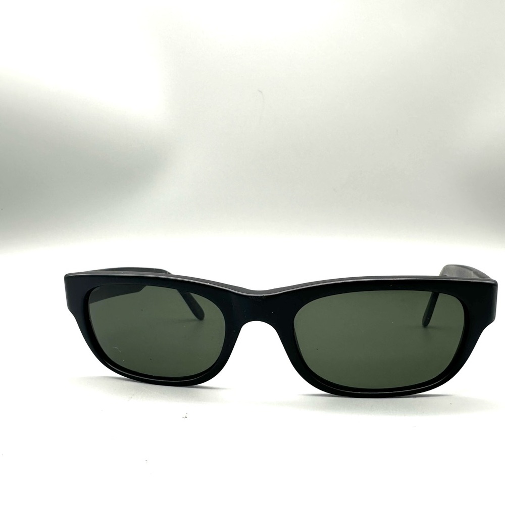 Revo 2001 301-S/15 Matte Black Rectangle Sunglasses Made in Italy Mens Vintage